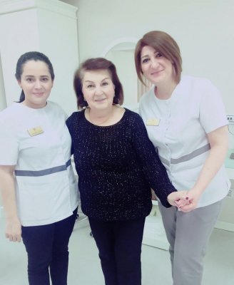 Azərbaycan Respublikasının Xalq Artisti, əfsanəvi televiziya aparıcısı Ofelya Sənani ilə birlikdə